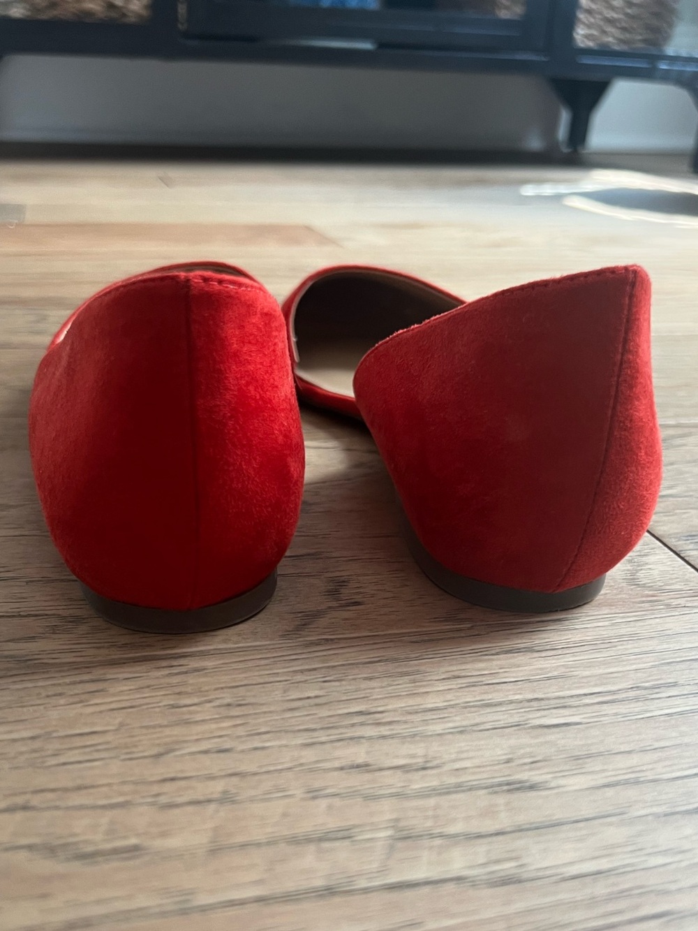 Naturalizer Red Pointed-Toe D'Orsay Flats - Picture 3 of 5